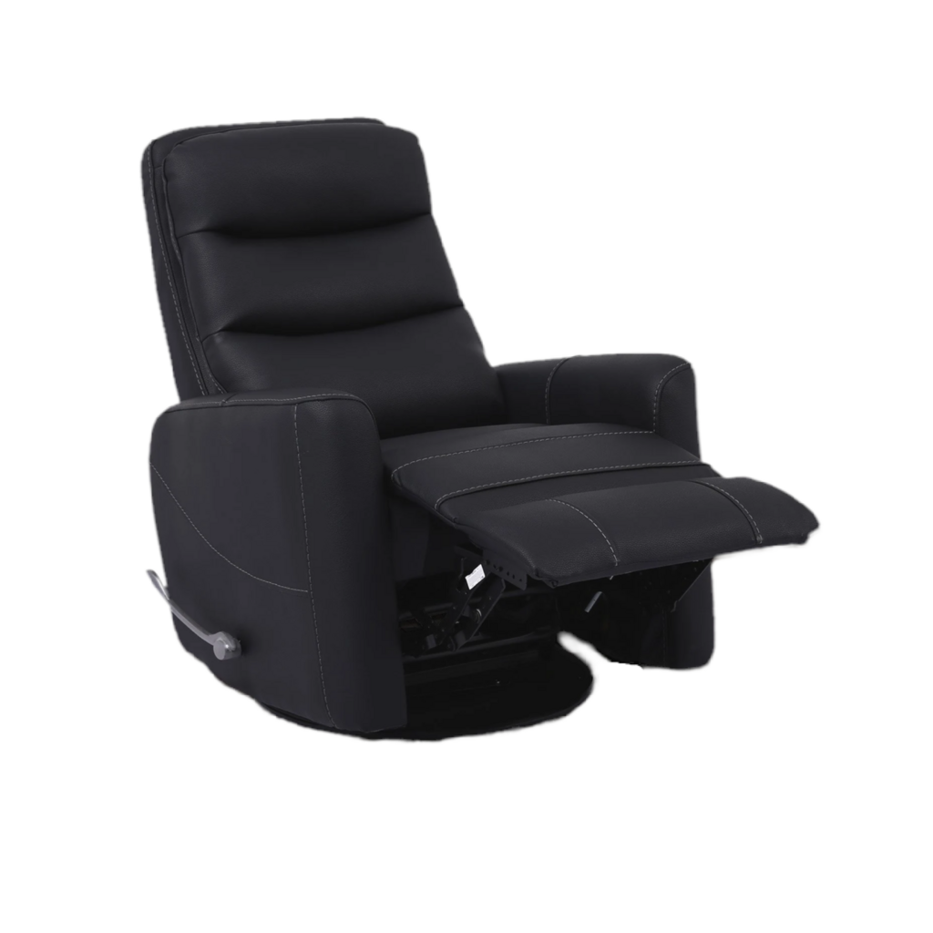 Hercules NEW Black Manual Swivel Glider Recliner 31x36x43