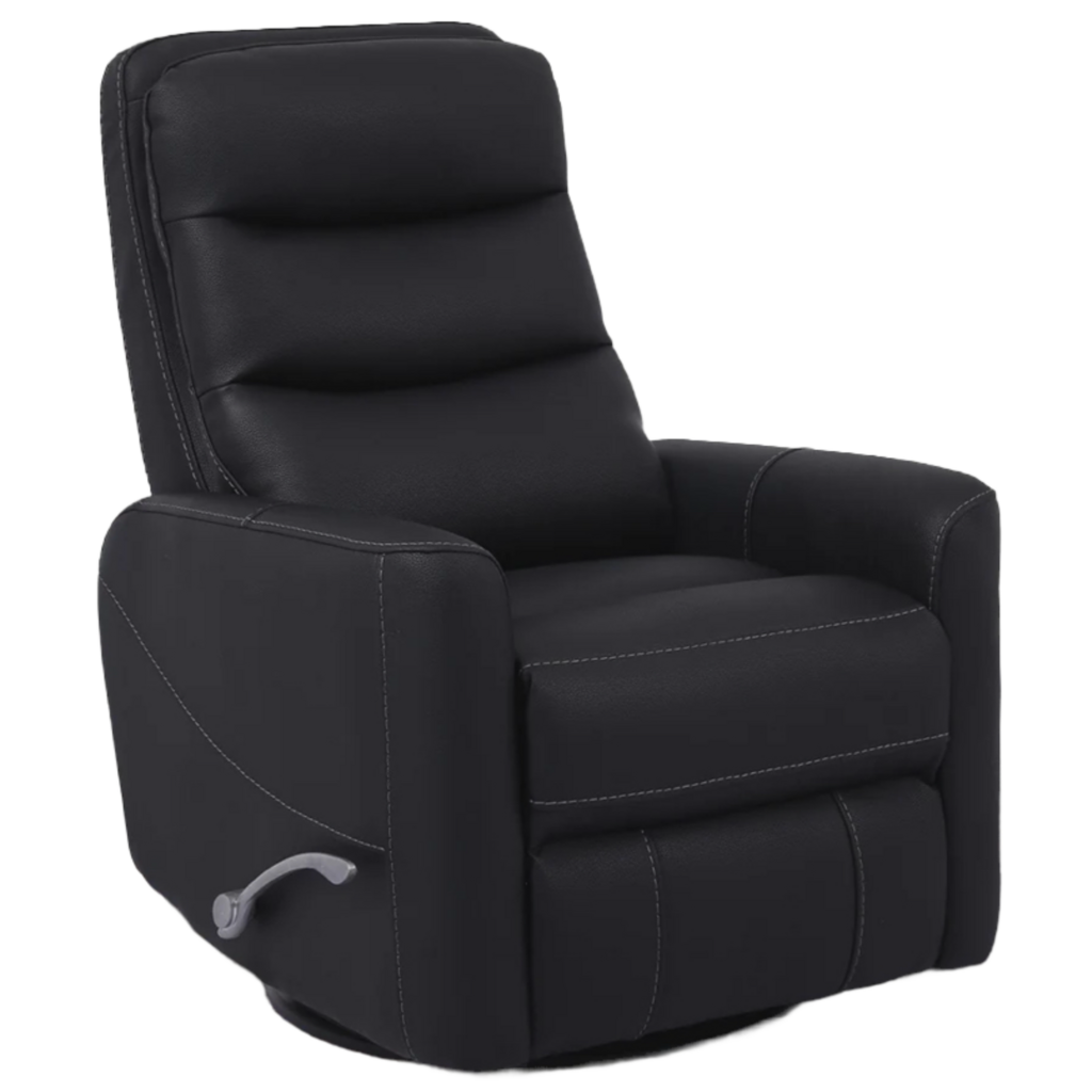 Hercules NEW Black Manual Swivel Glider Recliner 31x36x43