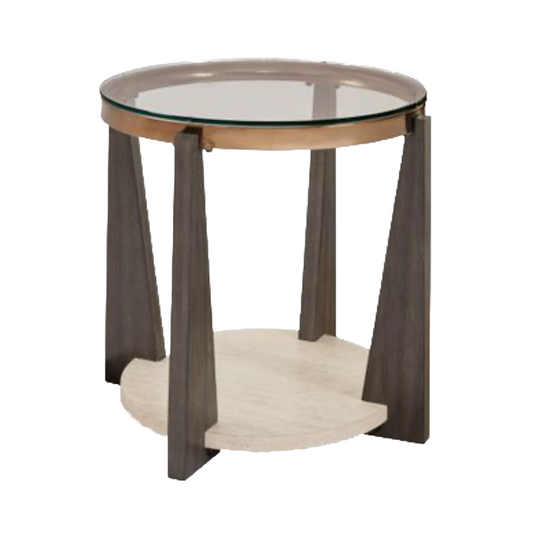 83775 - Ashley Frazwa Round End Table 25x25x25
