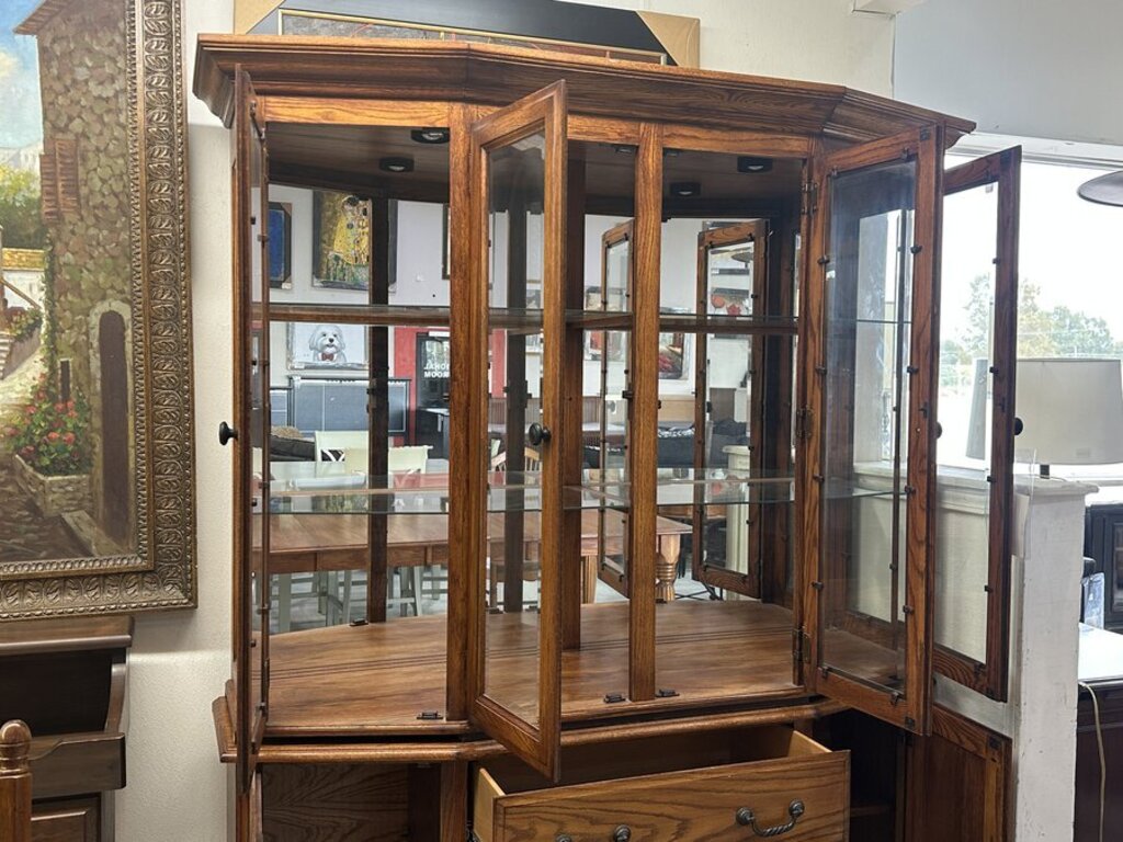 83835 - Winners Only 2pc China Cabinet 65x20x82