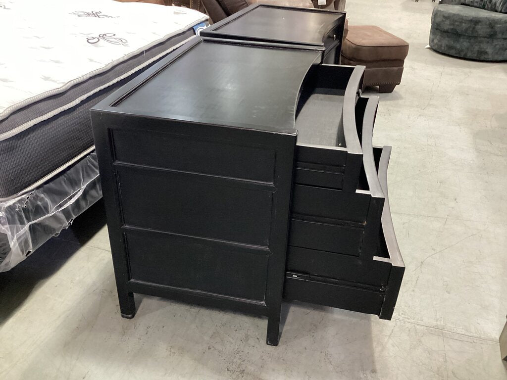 83840 - Pair of Noir Hampton 3 Drawer Nightstands 36x21x31