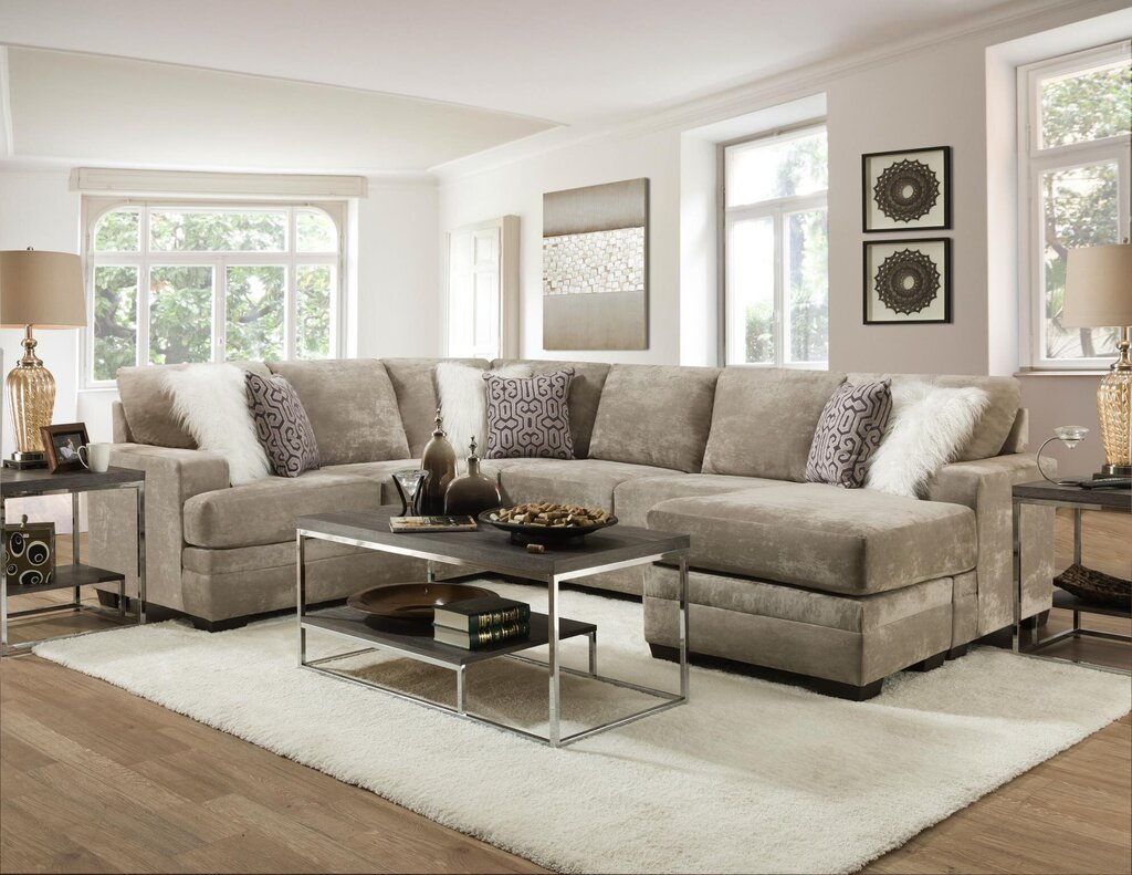 Hearth Cement NEW 2pc Sectional 123x97x65x37 (2760-06)