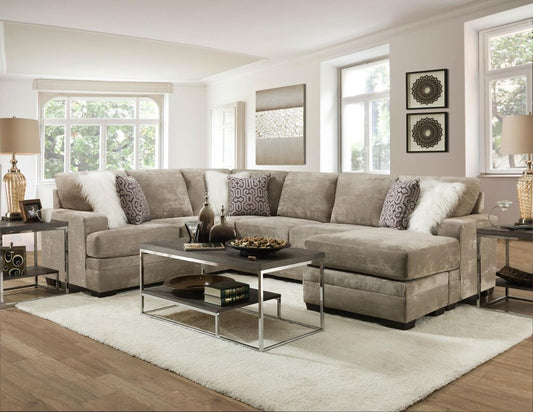 Hearth Cement NEW 2pc Sectional 123x97x65x37 (2760-06)
