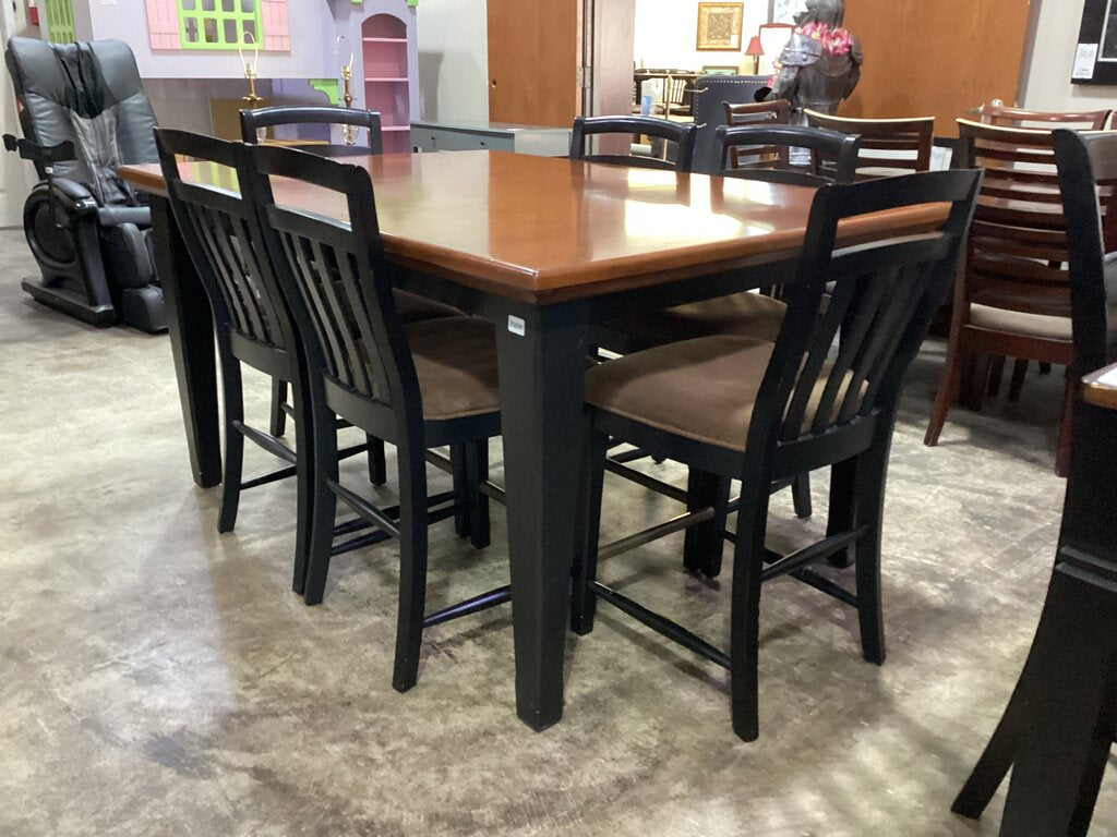 83890 - Broyhill 7pc Counter Height Table w/Leaf 48x48x35