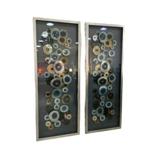 80552 - Uttermost Pair Of Disc Shadow Boxes 24x63
