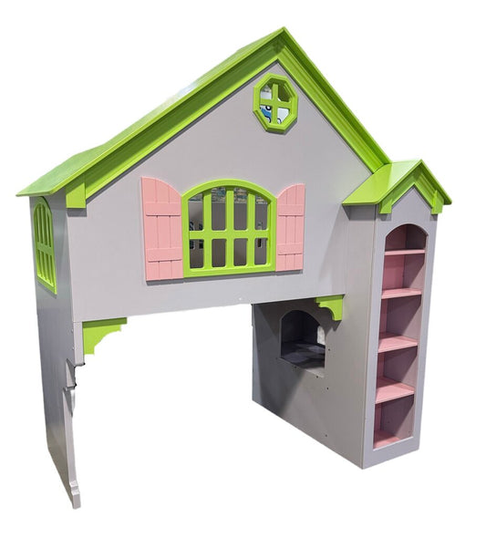 83399 - Princess Doll House Twin Loft Bed 50x82x94