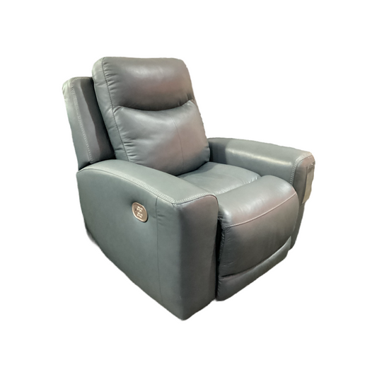 80625 - Ashley Mindanao Steel Leather Power Recliner 42x31x27
