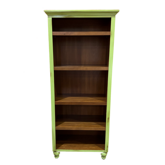 83972 - Rustic Green Bookcase 24x13x60