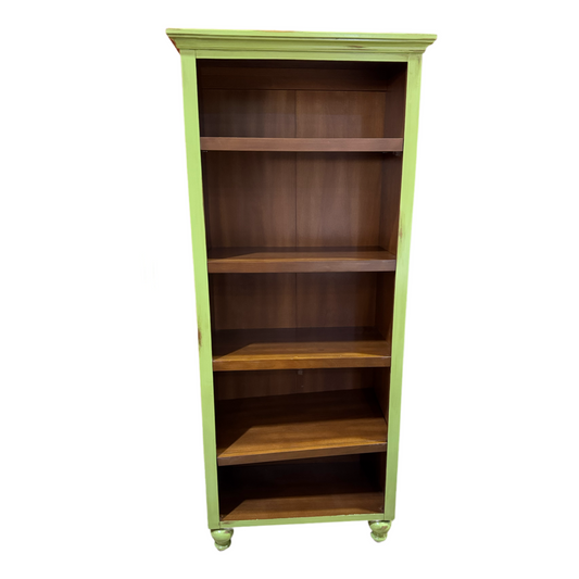 83971 - Rustic Green Bookcase 24x60x13