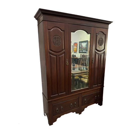 83946 - Vintage Mirrored Wardrobe 57x16x80