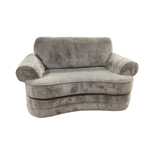 80600 - Kingsley Pewter Chair And A Half 65x44x31