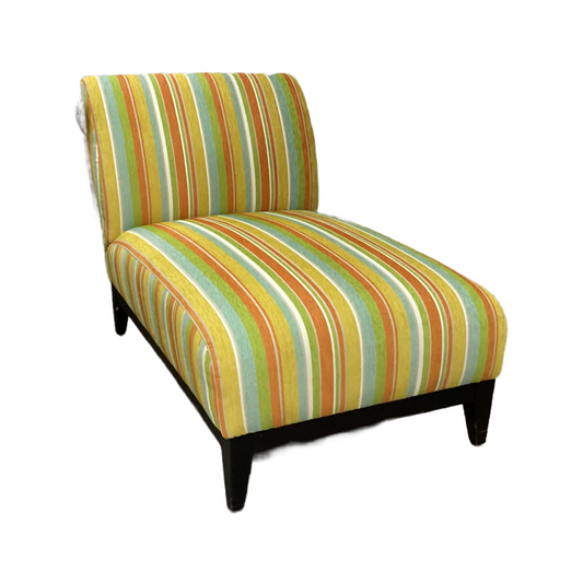80650 - Mitchell Gold Striped Chaise Lounge 31x44x35