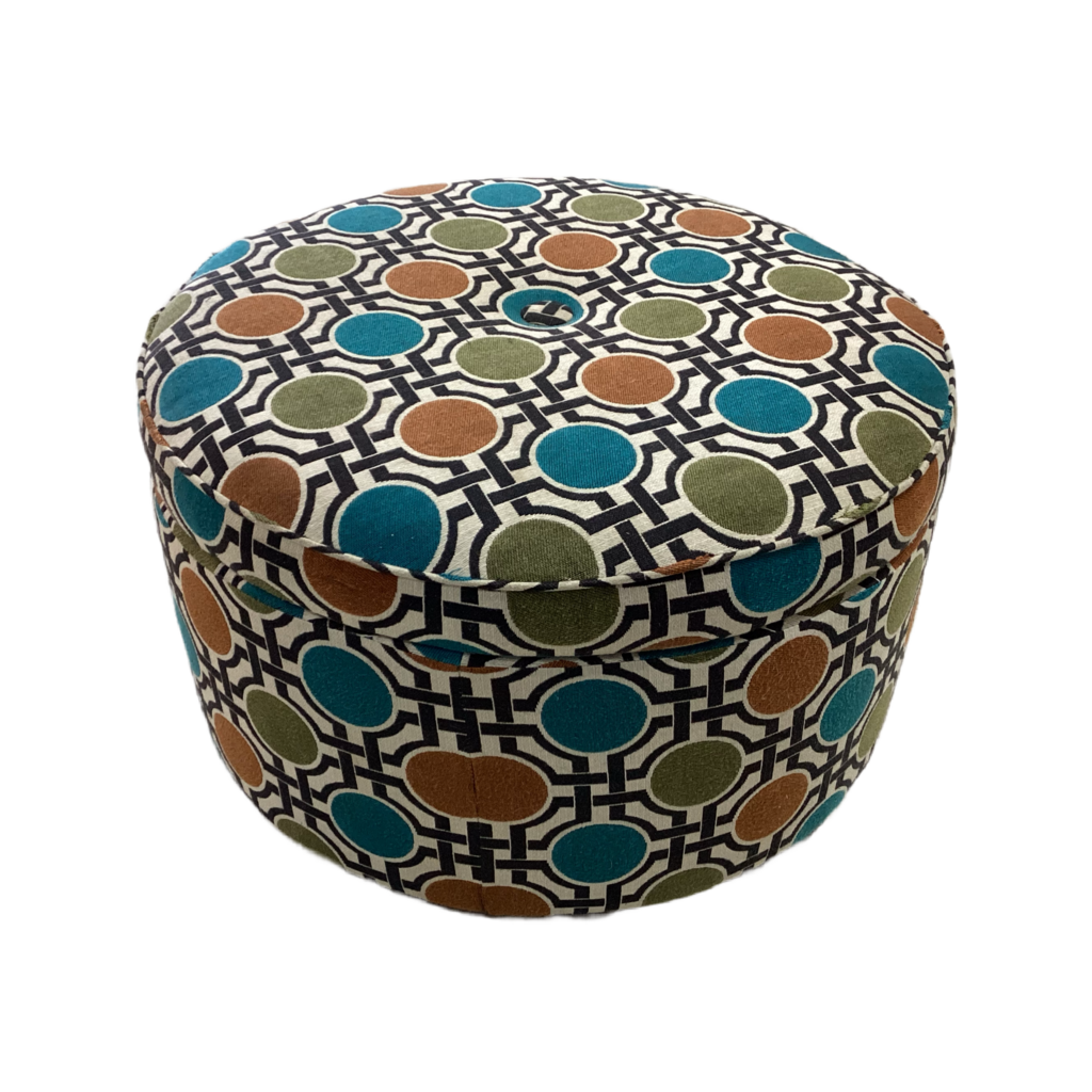 80649 - Jonathan Louis Benjamin Round Storage Ottoman 32x32x20