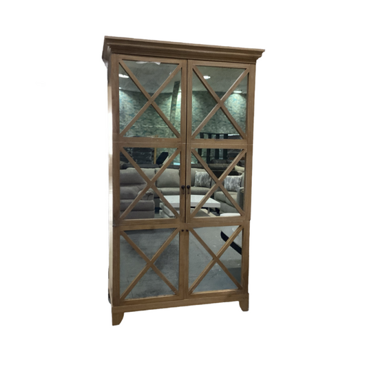 80654 - Mirrored Clothing Armoire 46x25x88
