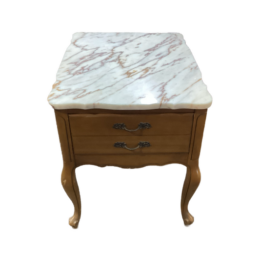 83943 Marble Top Side Table 19x26x22
