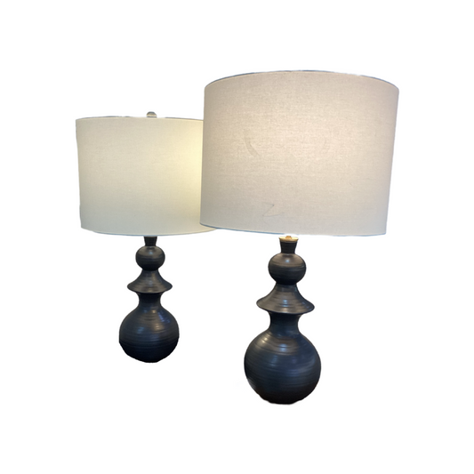 80662 - Pair Of Kate Spade New York Saxon 35" Tall Designer Lamps