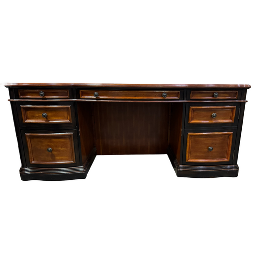 80681 - Coaster Gorman Home Office Executive Desk w/ Hutch in Two-Tone Finish 44x146x82