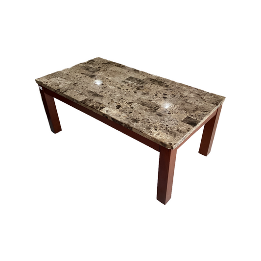 80687 Faux Marble Top Coffee Table 26x50x20