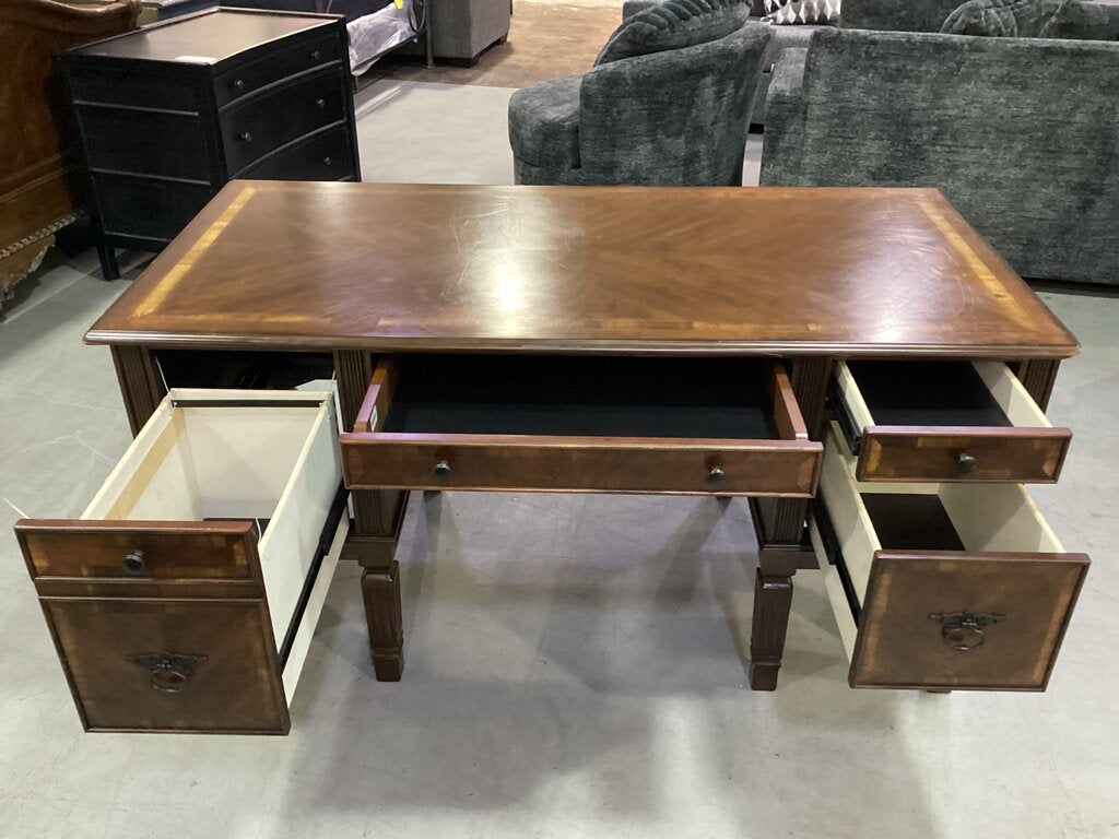 80684 Ashley Hamlin Storage Leg Desk 60x30x30