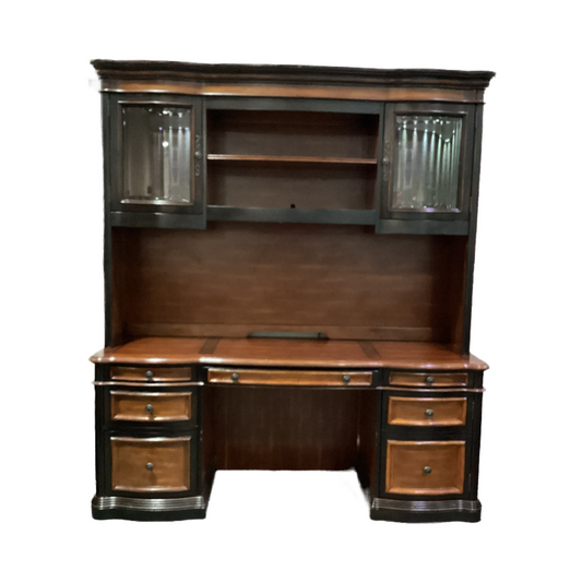 80681 - Coaster Gorman Home Office Executive Desk w/ Hutch in Two-Tone Finish 44x146x82