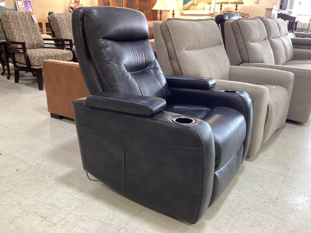80678 - Heritage Leather Power Home Theater Recliner 33x38x45