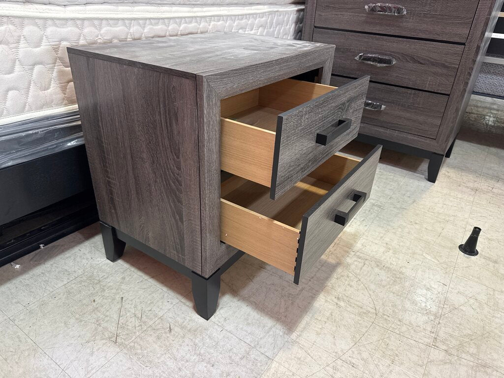 80637 - Tyler Two Drawer Nightstand 24x16x25