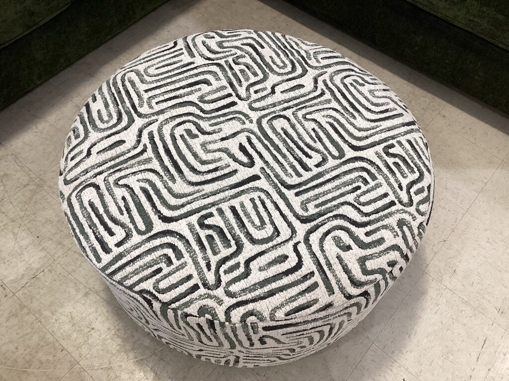 Intellect Jade NEW Round Ottoman 36x20 (71019-7986)