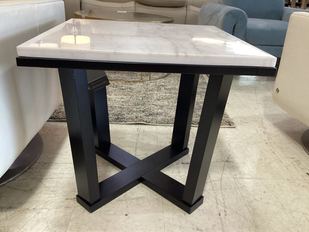 80742 Ashley Fostead White Square End Table