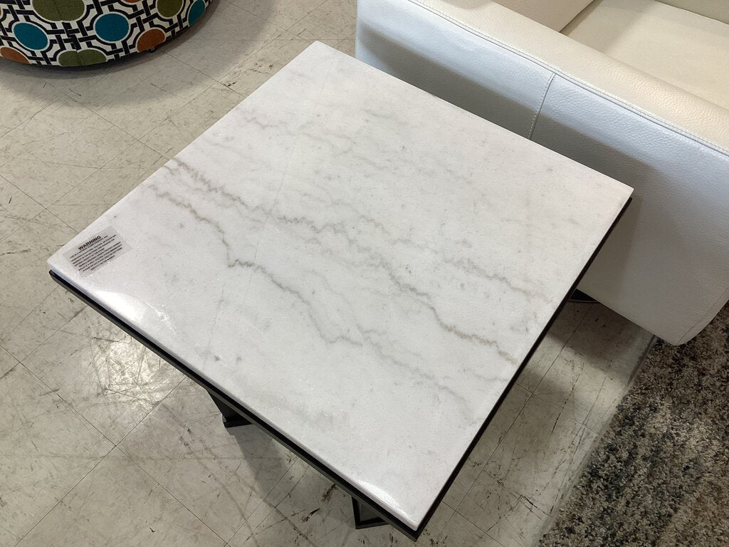80742 Ashley Fostead White Square End Table