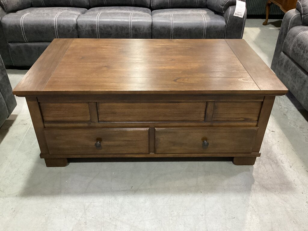 80765 Ashley Gately Lift-Top Cocktail Table 46x26x19