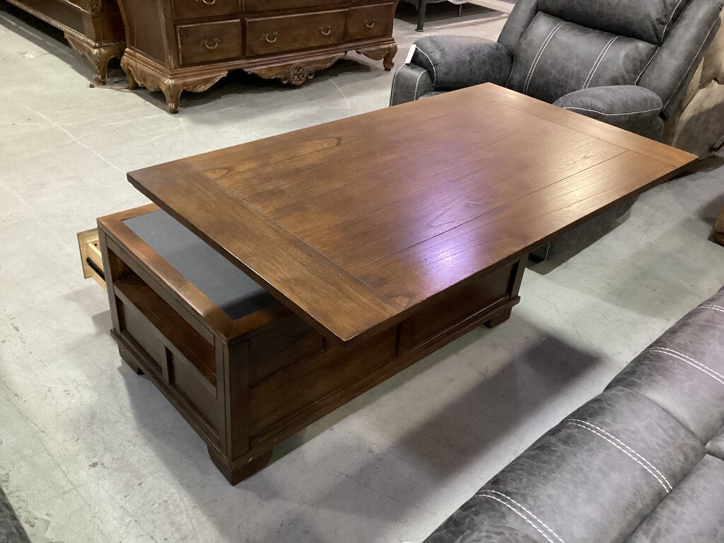 80765 Ashley Gately Lift-Top Cocktail Table 46x26x19
