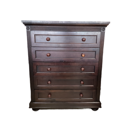 80772 Pinehurst Expresso 5 Drawer Chest 42x20x49