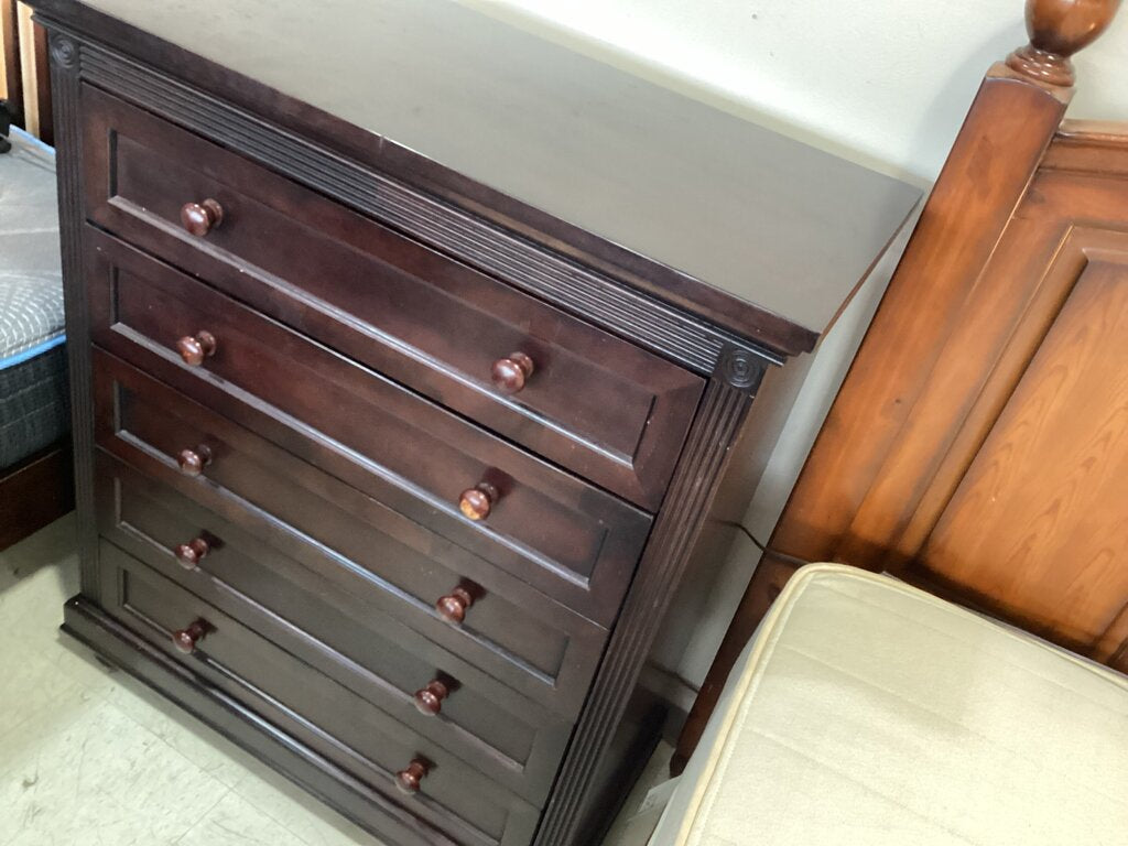 80772 Pinehurst Expresso 5 Drawer Chest 42x20x49