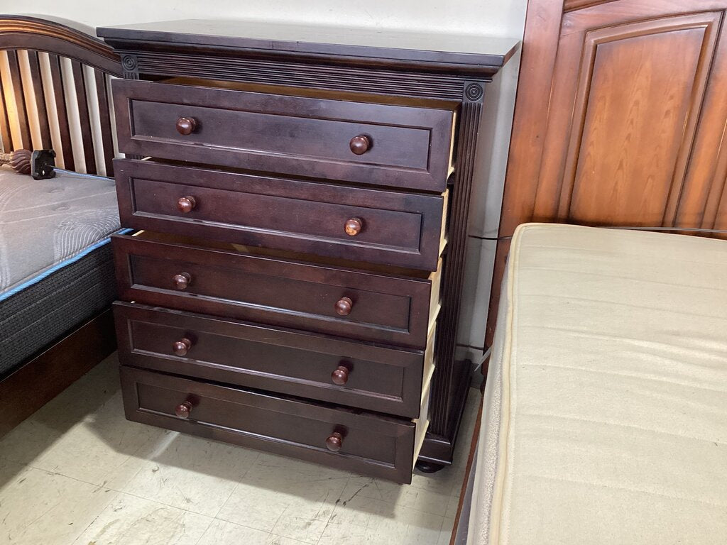 80772 Pinehurst Expresso 5 Drawer Chest 42x20x49
