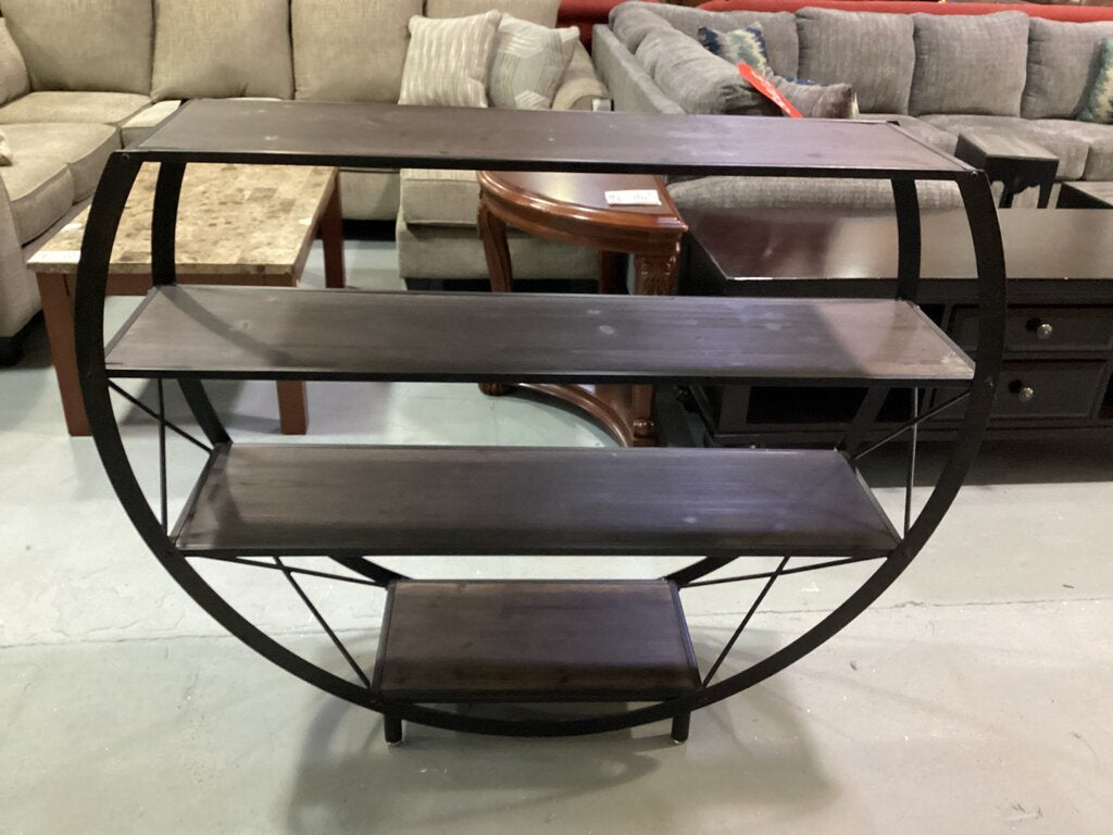 80799 - StyleCraft Bryan Keith Santa Monica Circle Open Bookcase 53x14x42