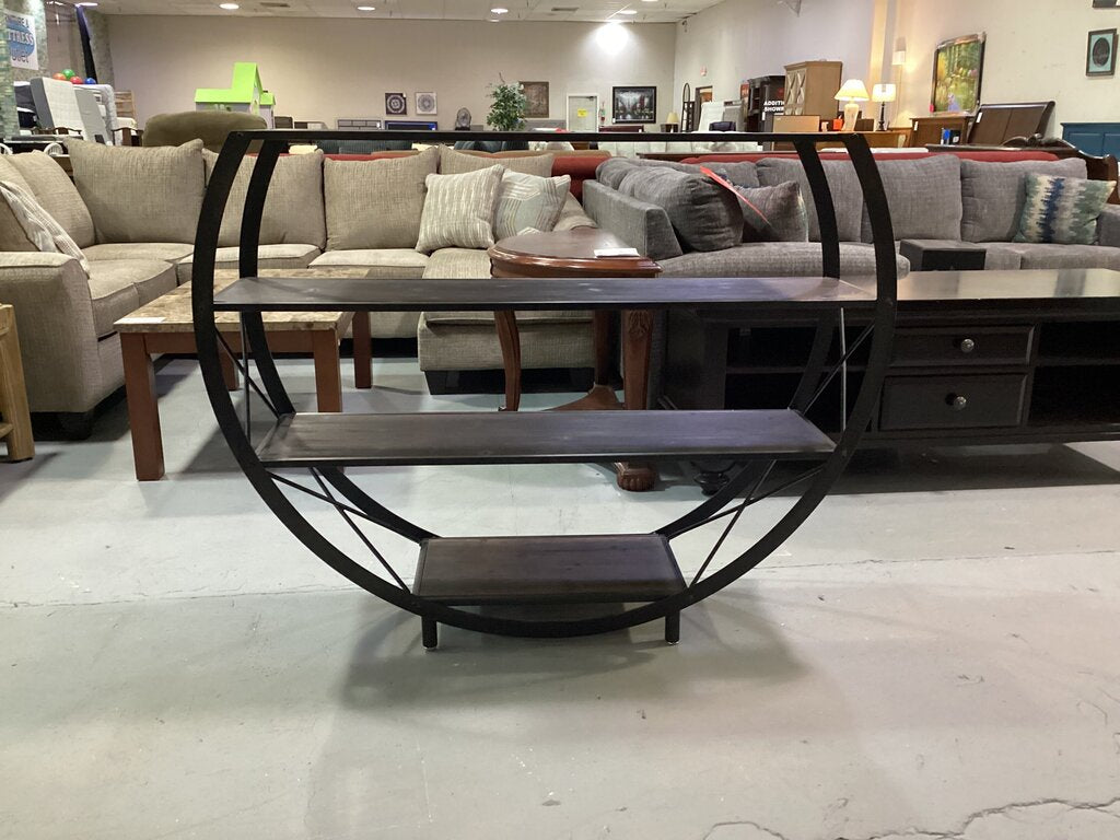 80799 - StyleCraft Bryan Keith Santa Monica Circle Open Bookcase 53x14x42