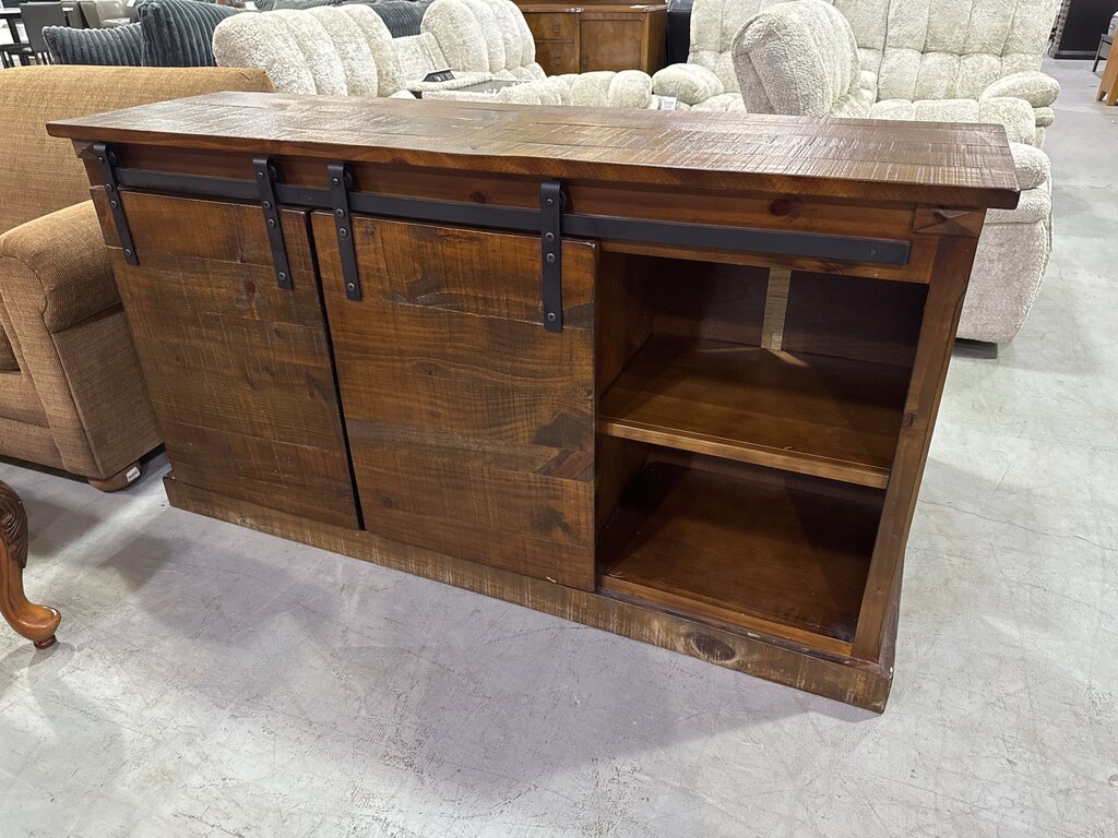 80796 - Mission Sliding Door TV Console 65x18x35