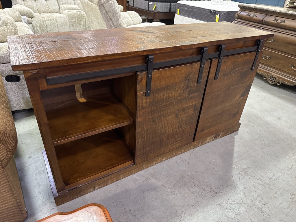 80796 - Mission Sliding Door TV Console 65x18x35