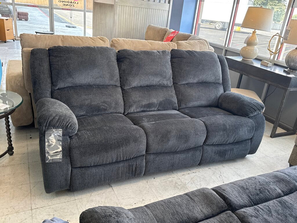 80786 Ashley Draycoll Slate Reclining Sofa 87"W x 37"D x 40"H