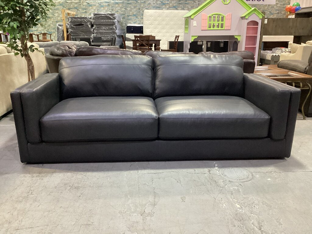 80841 - Ashley Amiata Onxy Leather Sofa 96x41x35