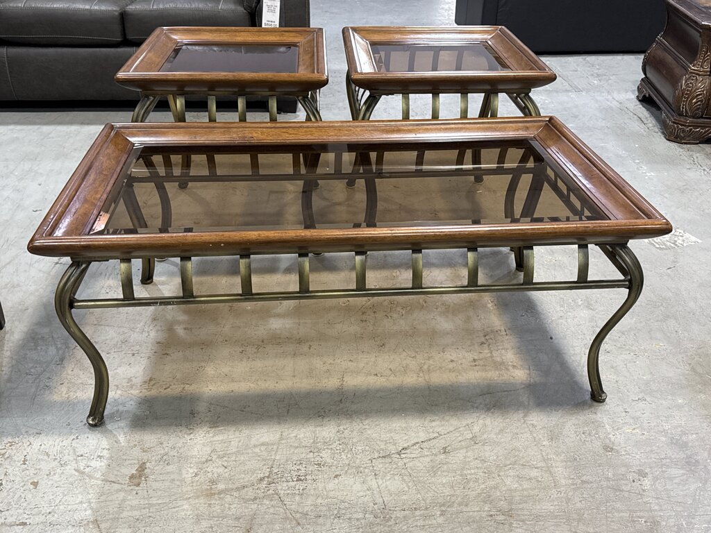 80757 - 3pc Table Set 50x29x19, 23x25x23