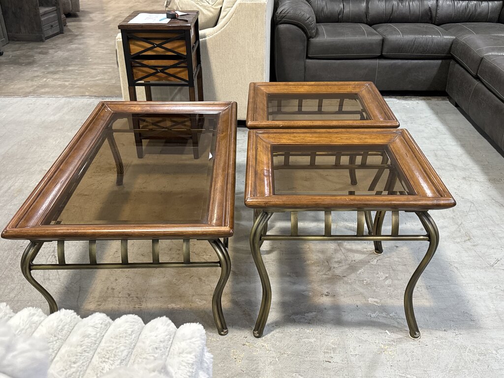 80757 - 3pc Table Set 50x29x19, 23x25x23