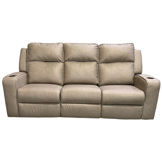 80769 - Ashley Lavenhorne Pebble Manual Reclining Sofa w/Drop Down Console 87x42x43