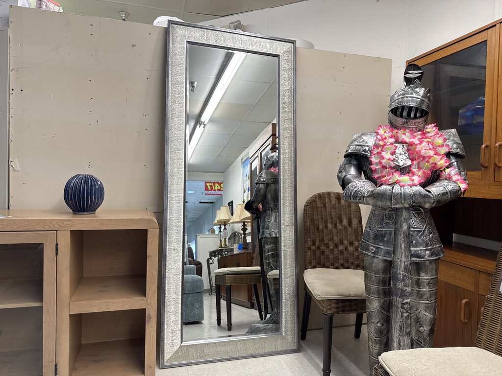 80819 - Silver Graffi Wall Mirror 24x70