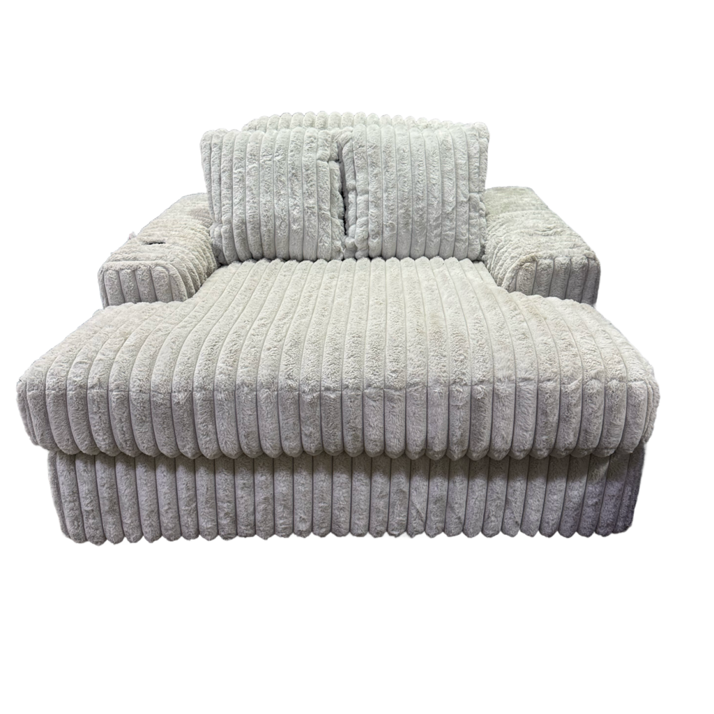 80842 - Ashley Stupendous Alloy Oversized Chaise w/Cup Holders 64x68x41
