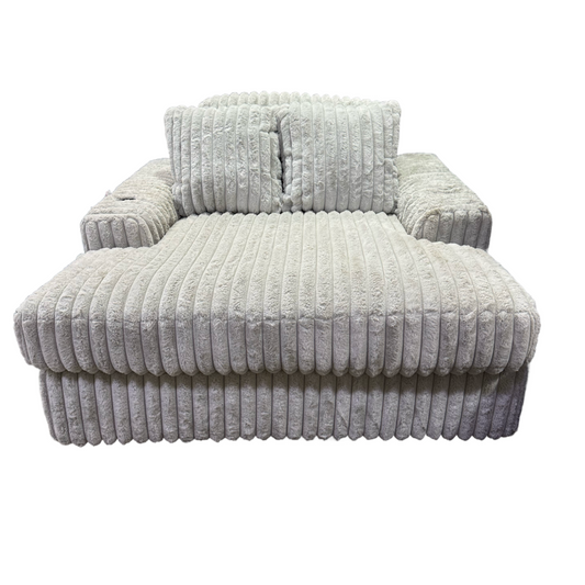 80842 - Ashley Stupendous Alloy Oversized Chaise w/Cup Holders 64x68x41