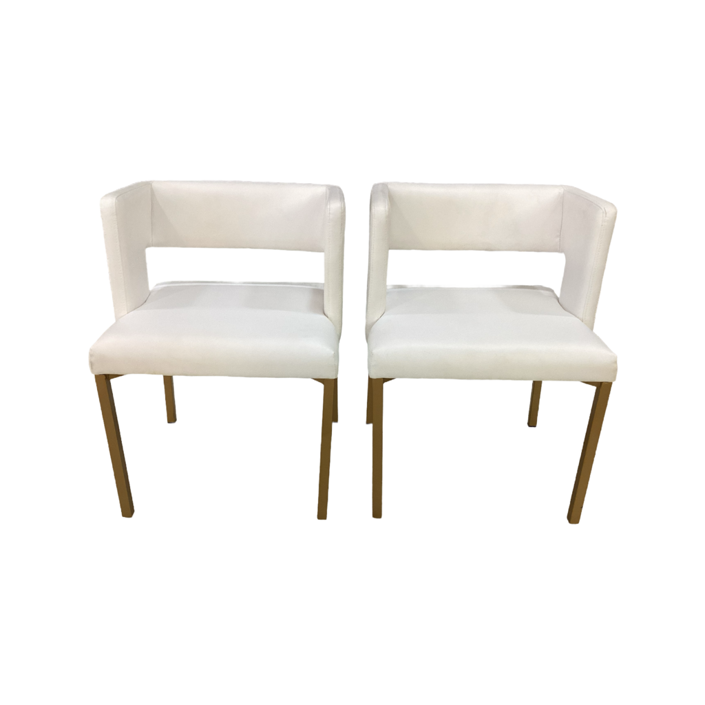 80857 - Inga Vegan Leather Pair of Side Chairs 23x21x30