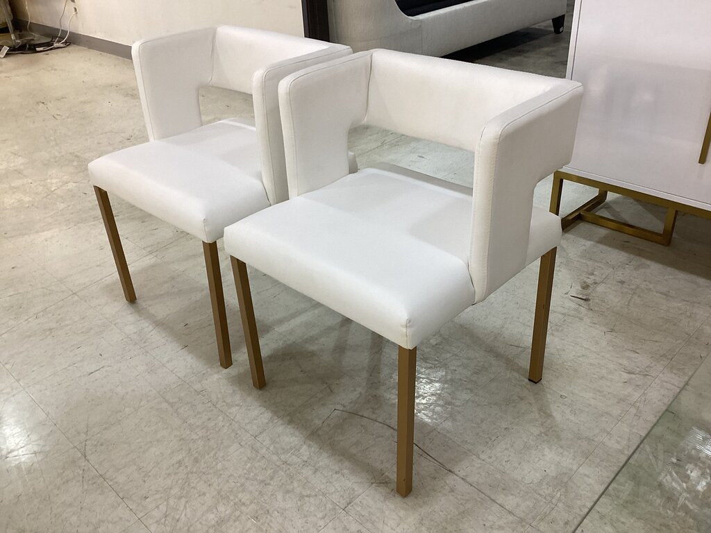 80857 - Inga Vegan Leather Pair of Side Chairs 23x21x30