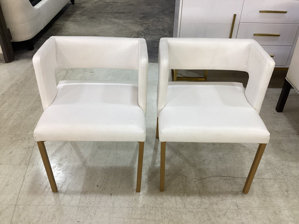80857 - Inga Vegan Leather Pair of Side Chairs 23x21x30