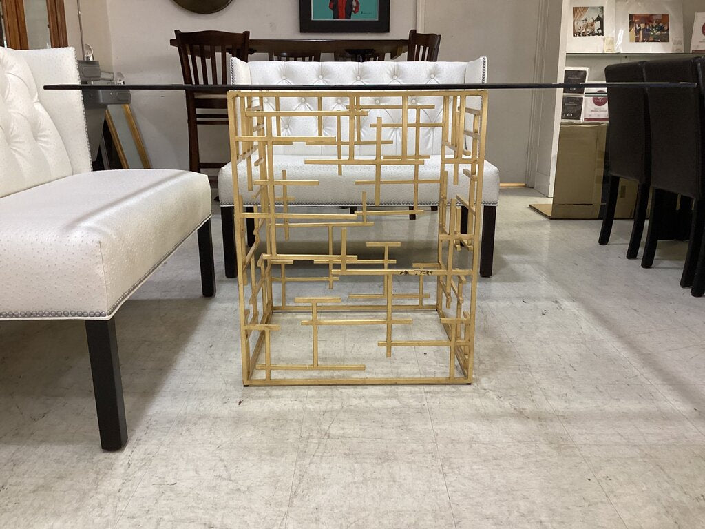 80859 - Square Glass Top Dining Table 48x48x30